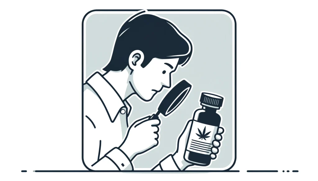 reading cbd label